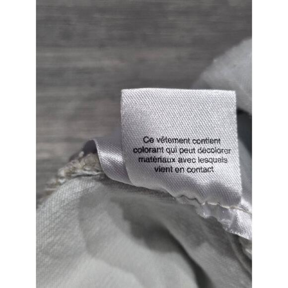 FREE PEOPLE Y2K Baggy Preppy Ziggy Denim Overalls Ivory Medium A004382 - Picture 8 of 15